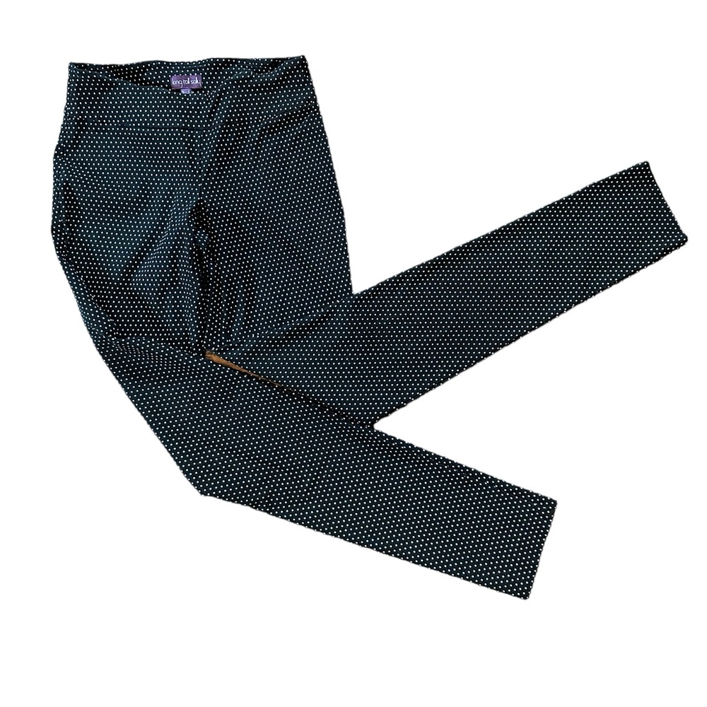 Women’s TALL Pull-on Skinny Dress Pants in Polka Dot Size 8